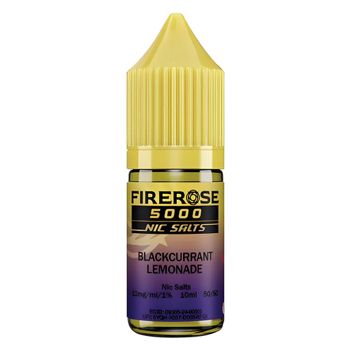 Blackcurrant Lemonade Elux Firerose 5000 Nic Salt Vape Juice