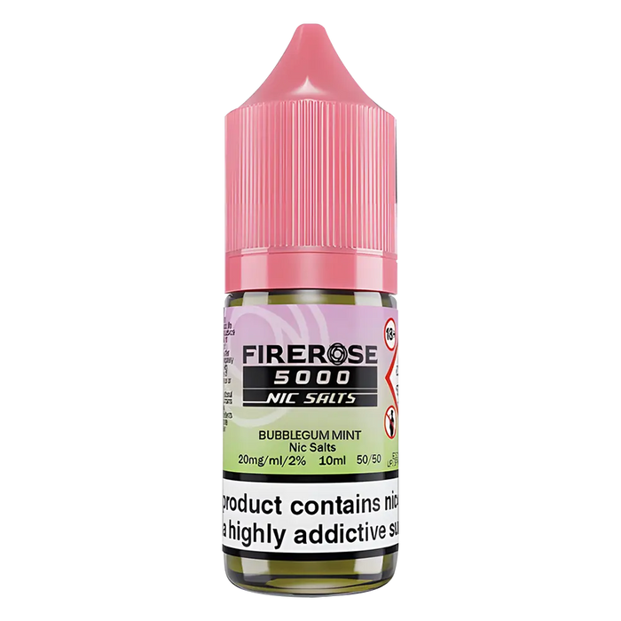 Bubblegum Mint Elux Firerose 5000 Nic Salt Vape Juice