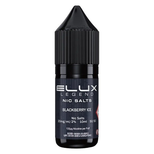 Blackberry Ice Elux Legend Nic Salt Vape Juice