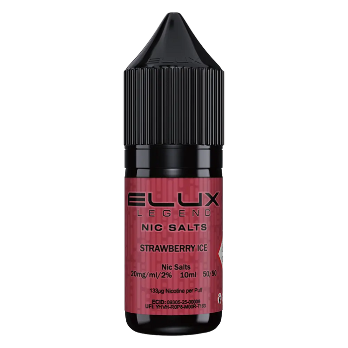 Strawberry Ice Elux Legend Nic Salt Vape Juice