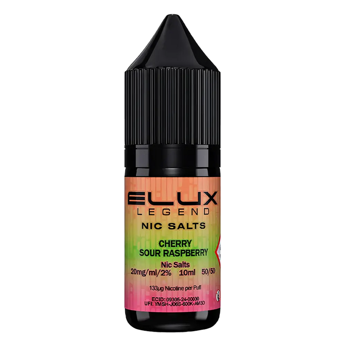 Elux Cherry Sour Raspberry Nic Salts 10ml | 5 for 11 Vape Deal Elux Cherry Sour Raspberry Nic Salts 10ml | 5 for 11 Vape Deal