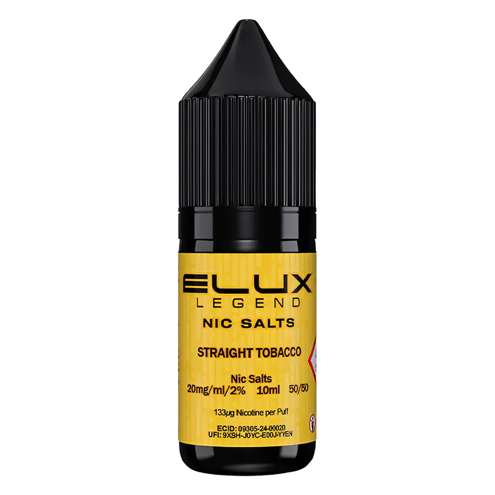 Elux Straight Tobacco Nic Salts 10ml | 5 for 11 Vape Deal Elux Straight Tobacco Nic Salts 10ml | 5 for 11 Vape Deal