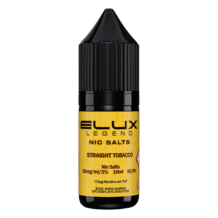 Straight Tobacco Elux Legend Nic Salt Vape Juice