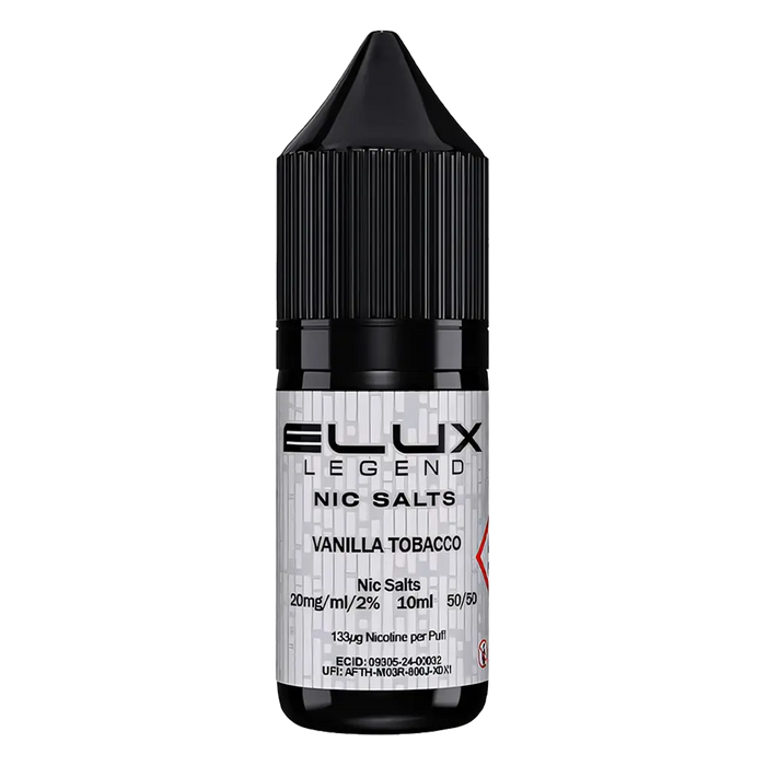 Elux Vanilla Tobacco Nic Salts 10ml | 5 for 11 Vape Deal Elux Vanilla Tobacco Nic Salts 10ml | 5 for 11 Vape Deal