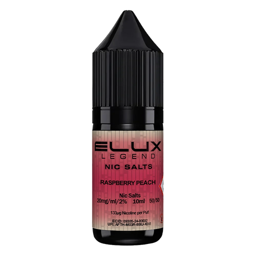 Elux Raspberry Peach Nic Salt Vape Juice 10ml