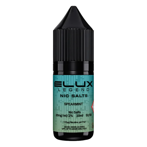 Elux Spearmint Nic Salt Vape Juice 10ml
