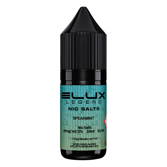 Elux Spearmint Nic Salt Vape Juice 10ml