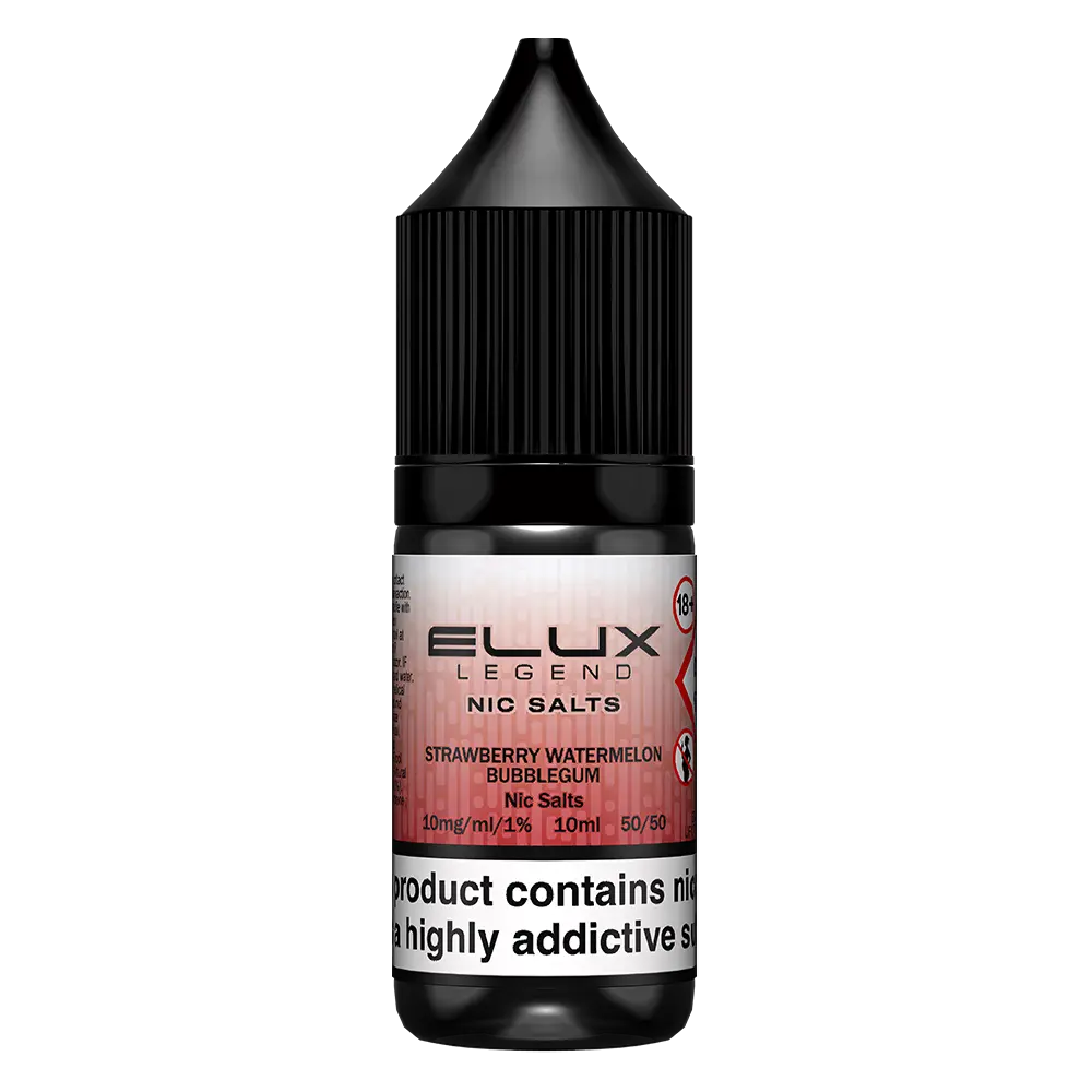 Strawberry Watermelon Bubblegum Nic Salt E Liquid By Elux Legends