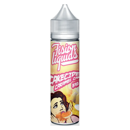 Fision Liquids Caramel Cake 0 nicotine e-Liquid 80/20 VG/PG 50ml