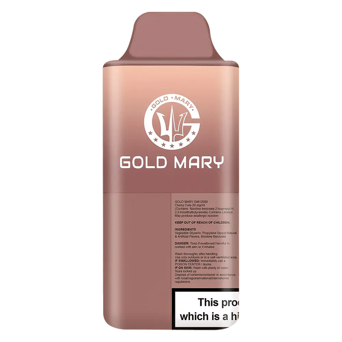 Gold Mary 12000 Puffs Disposable Vape Cherry Cola / Cola