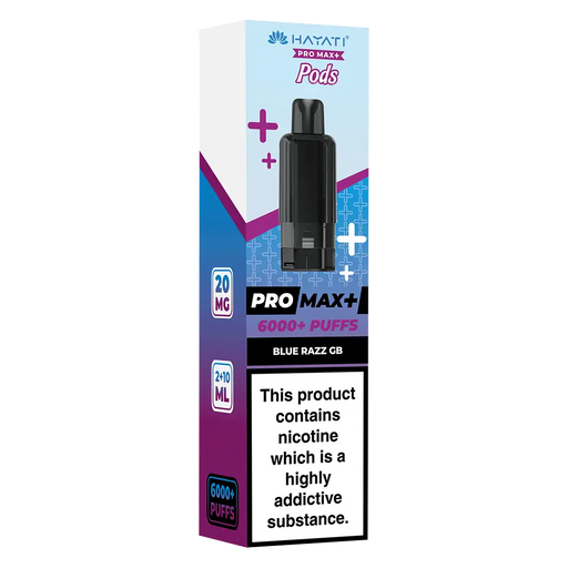Hayati Pro Max 6000+ Blue Razz GB Prefilled Pod