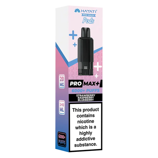 Hayati Pro Max 6000+ Strawberry Raspberry Blueberry Prefilled Pod