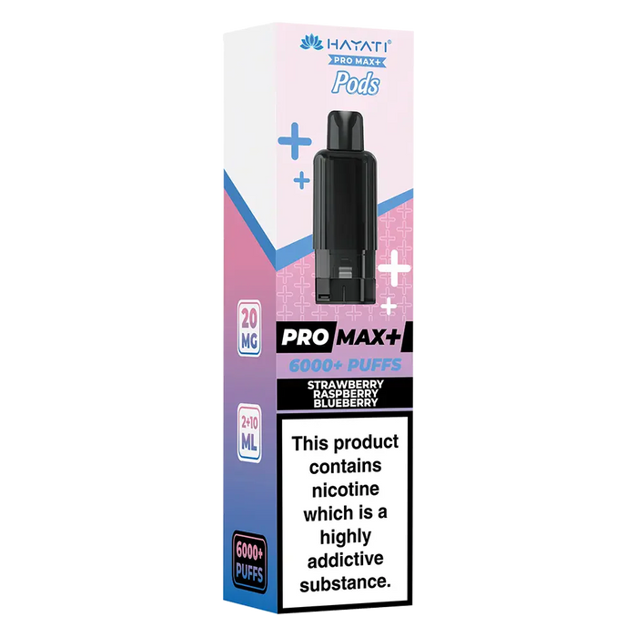 Hayati Pro Max 6000+ Strawberry Raspberry Blueberry Prefilled Pod
