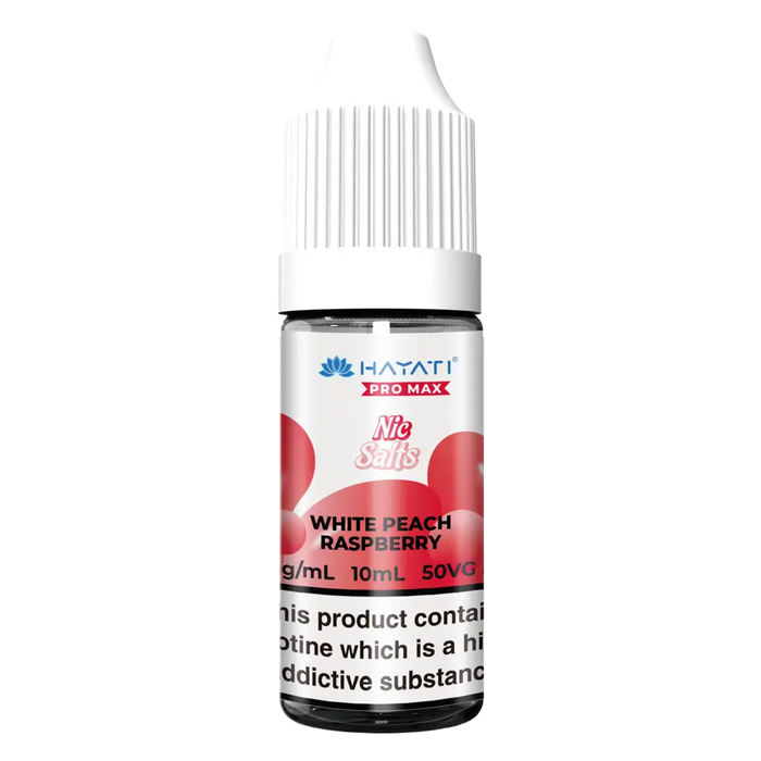 Hayati Pro Max White Peach Raspberry 10ml Nic Salt Vape Juice