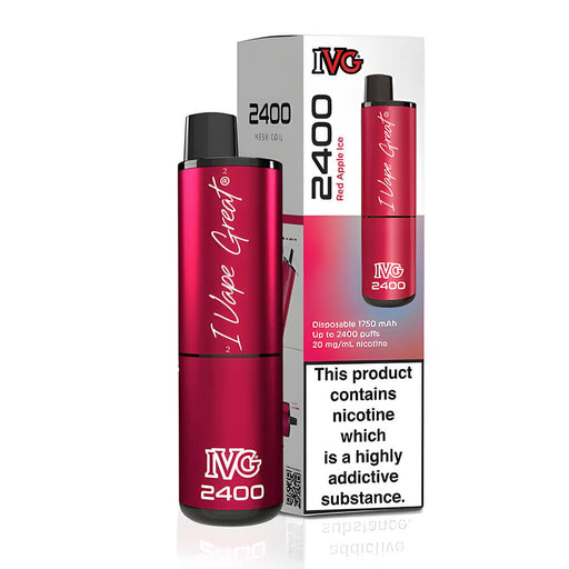 IVG 2400 Red Apple Ice  Disposable Vape