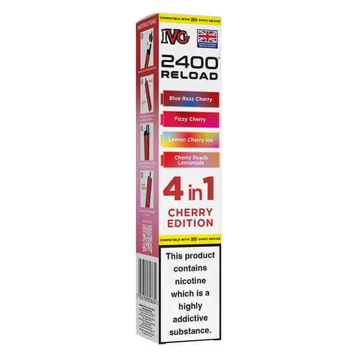 IVG 2400 Reload 4in1 Cherry Edition Prefilled Pods