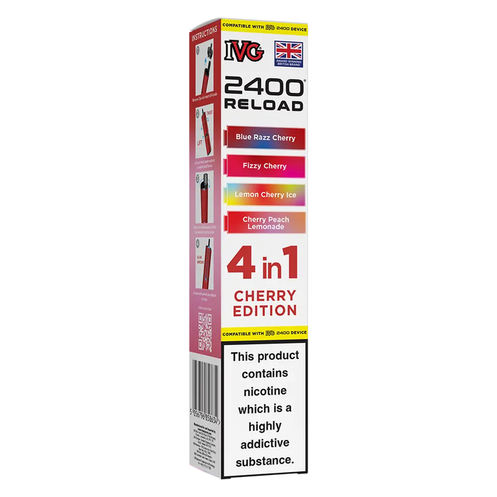 IVG 2400 Reload 4in1 Cherry Edition Prefilled Pods