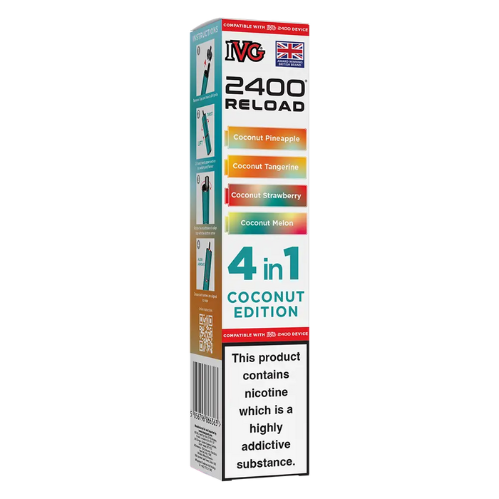 IVG 2400 Reload 4in1 Coconut Edition Prefilled Pods