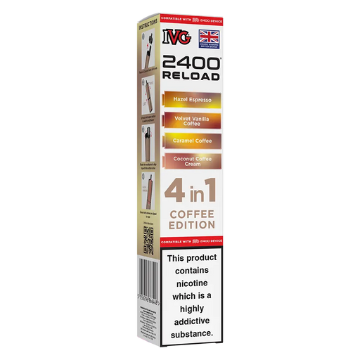 IVG 2400 Reload 4in1 Coffee Edition Prefilled Pods