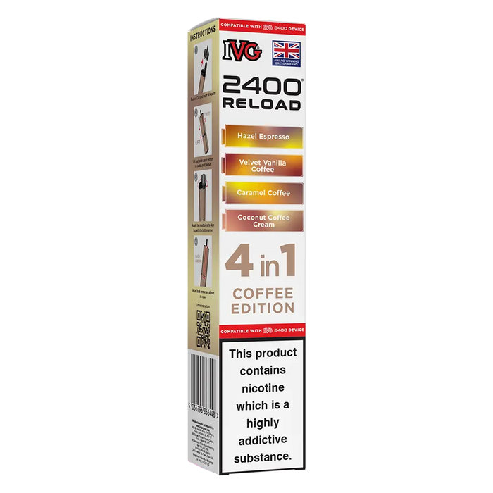 IVG 2400 Reload 4in1 Coffee Edition Prefilled Pods