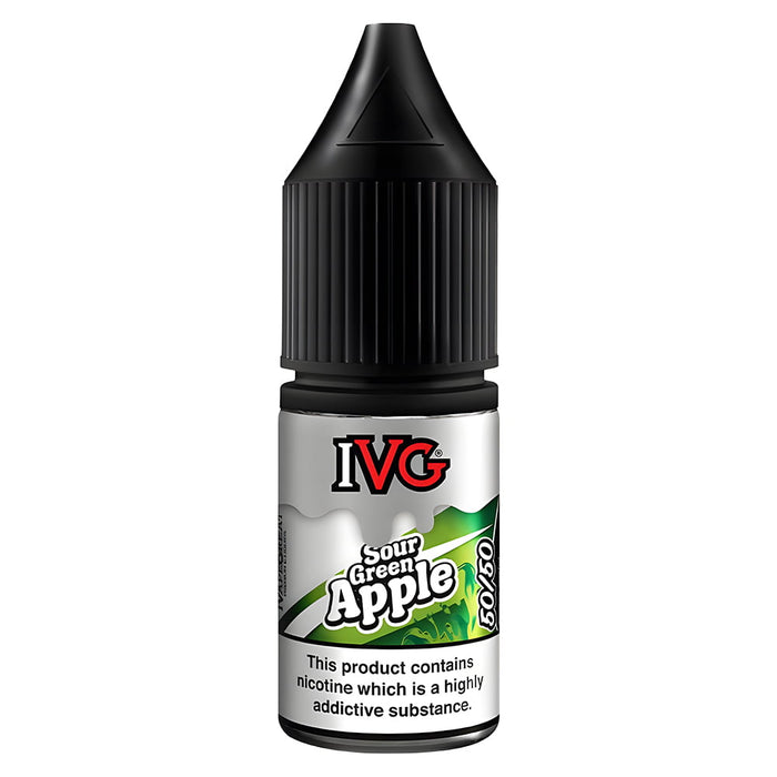 IVG Sour Green Apple 50/50 Vape Juice 10ml