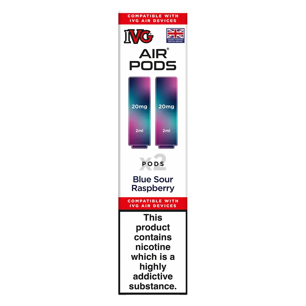 ivg air blue IVG Air 4in1 Blue Sour Raspberry Prefilled Pods