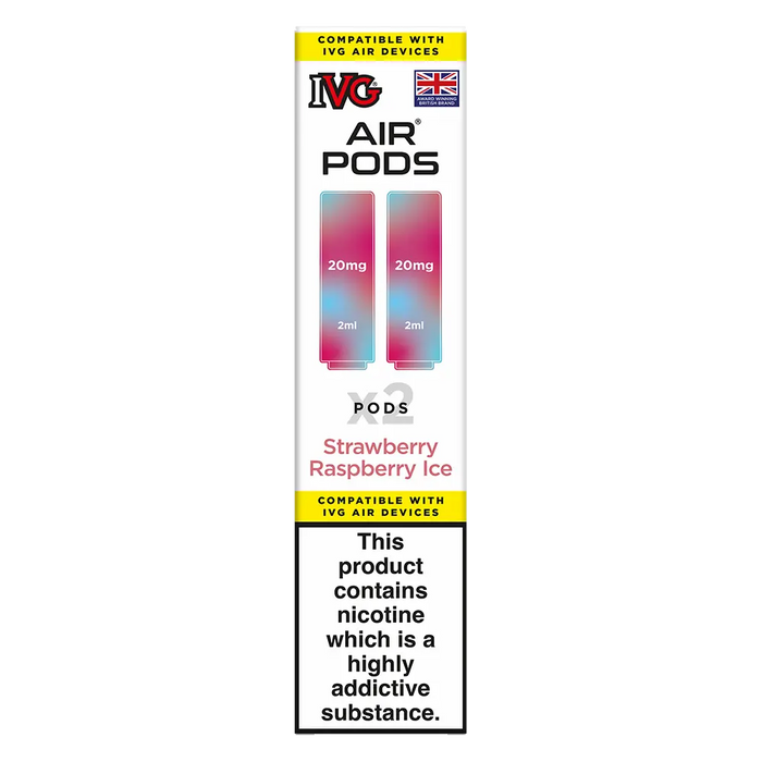 IVG Air Prefilled Pods Strawberry Raspbery Ice