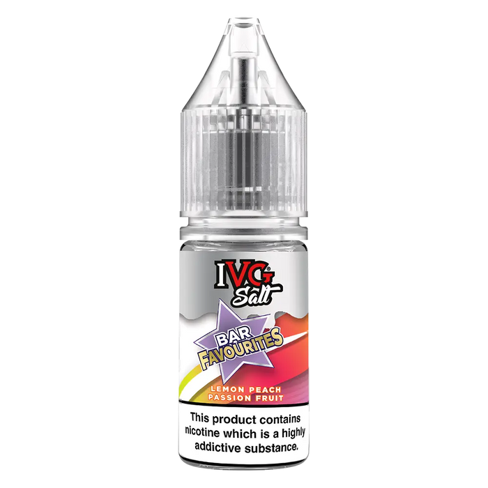 IVG Bar Favourites Lemon Peach Passion Fruit Nic Salt E-Liquid