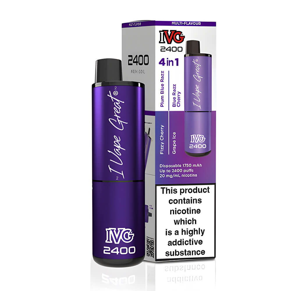 IVG 2400 Purple Edition Disposable Vape Pod| 11.99