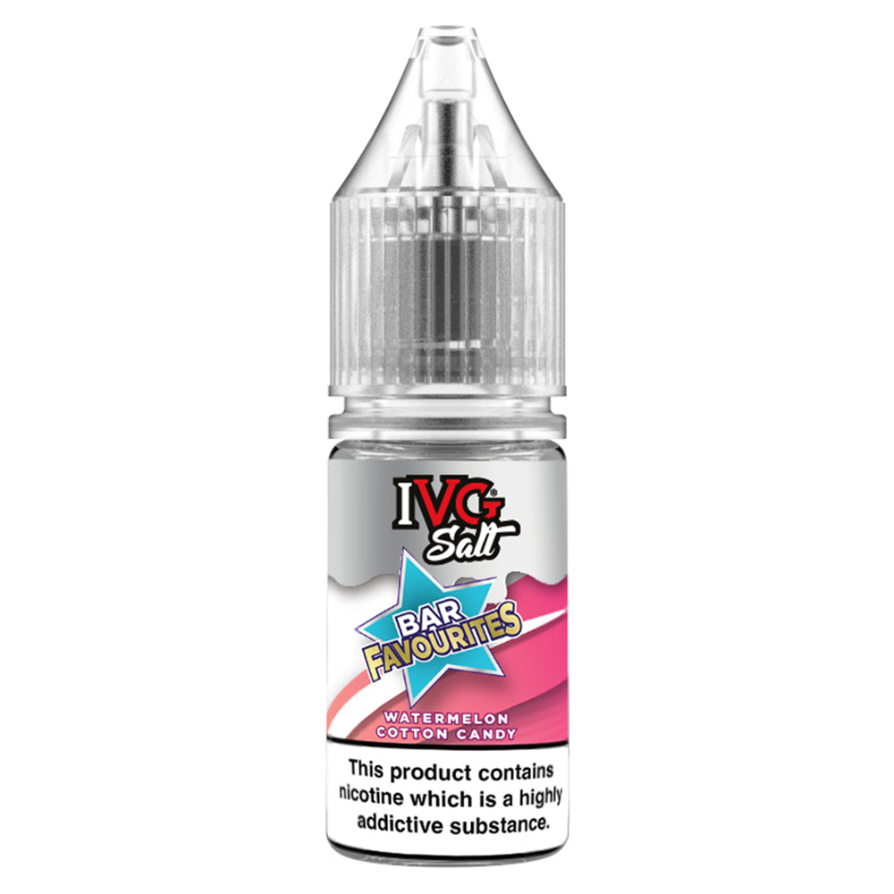 IVG Bar Favourites Watermelon Cotton Candy Nic Salt Vape Juice