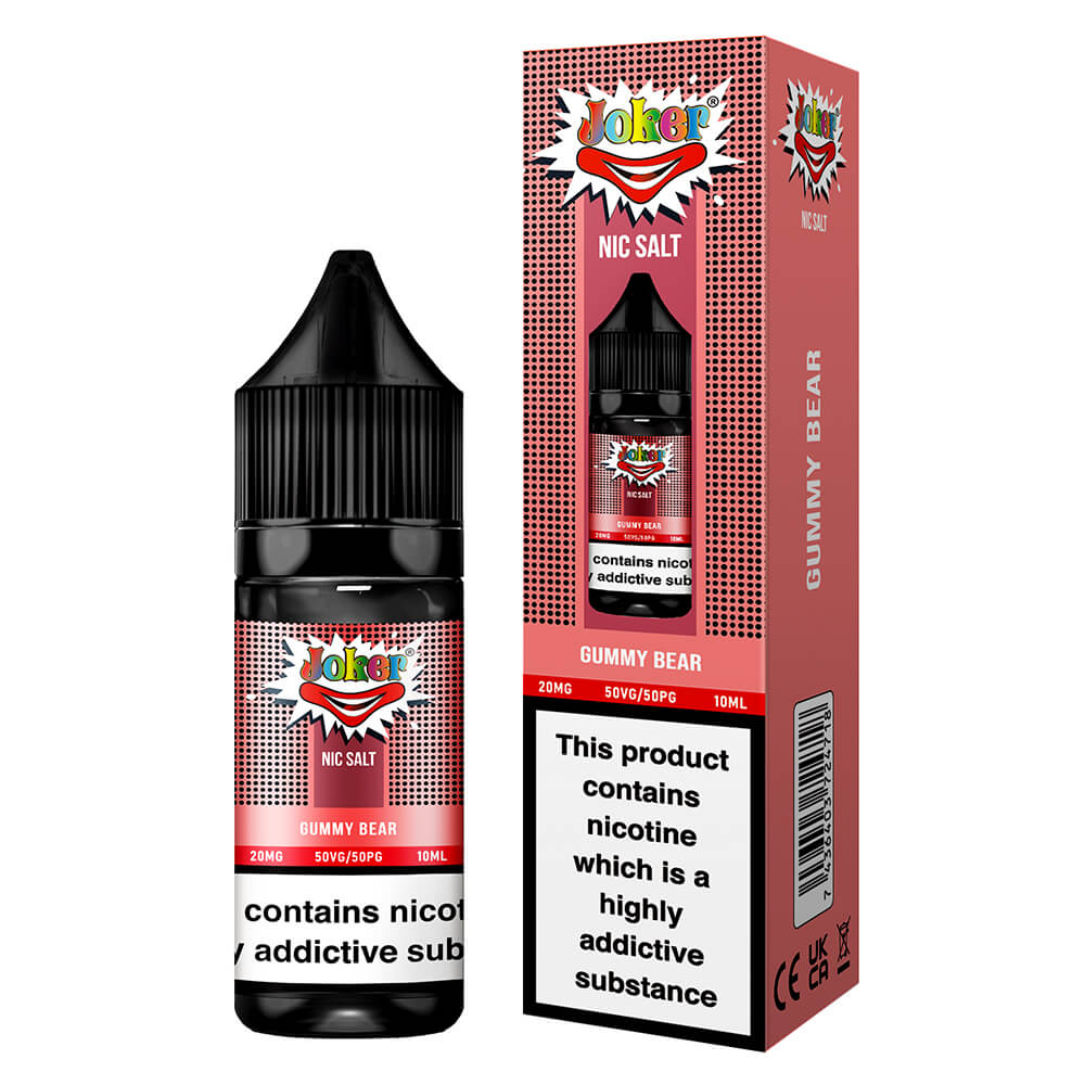 Joker Gummy Bear Nic Salt E-Liquid | 5 for 11 Joker Gummy Bear Nic Salt E-Liquid | 5 for 11