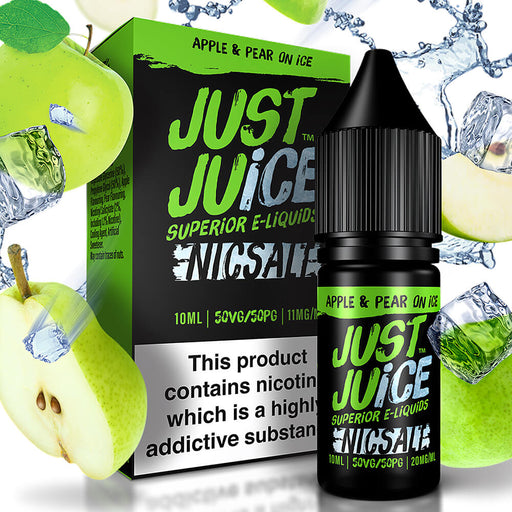 Apple & Pear on Ice Nic Salt E-Liquid 10ml by Just Juice