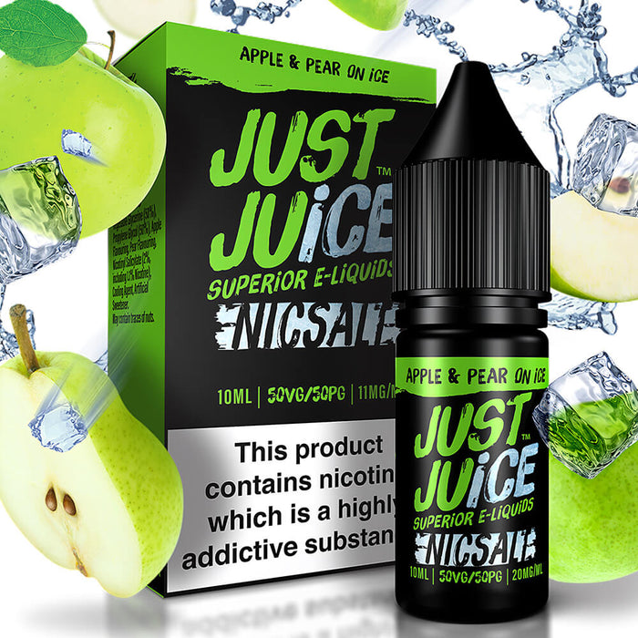 Apple & Pear on Ice Nic Salt E-Liquid by Just Juice Apple & Pear on Ice Nic Salt E-Liquid by Just Juice
