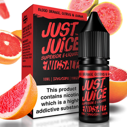 Blood Orange Citrus & Guava Nic Salt E-Liquid 10ml by Just Juice
