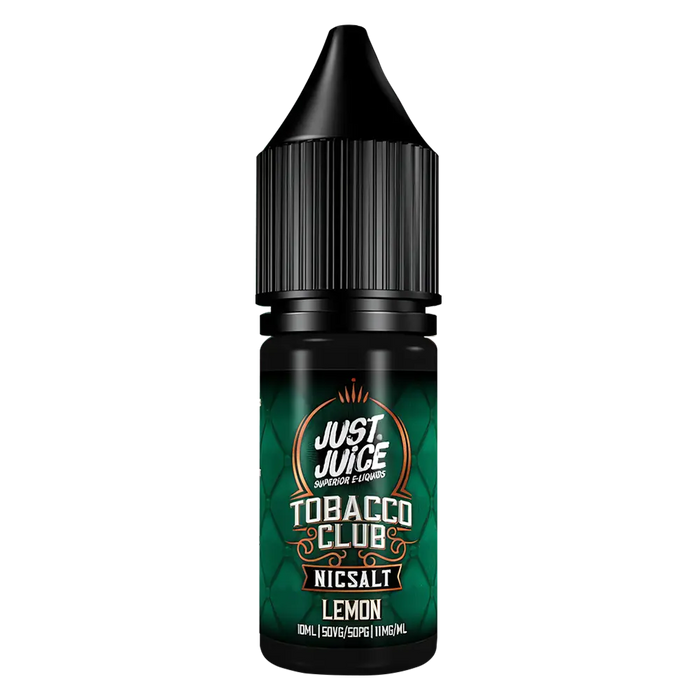 tobacco vape juice uk Just Juice Tobacco Club Lemon Nic Salt E-Liquid