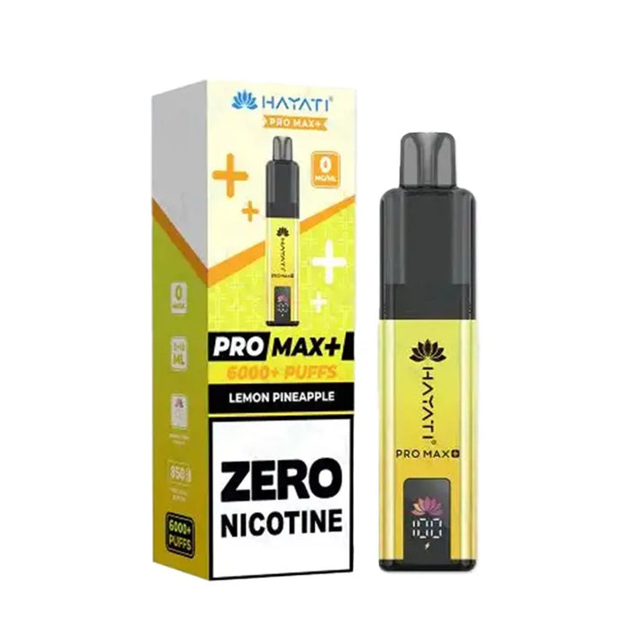 Lemon Pineapple Hayati Pro Max Plus 6000 Zero Nicotine Pod Kit