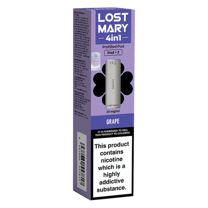 Lost Mary 4 in 1 Prefilled Vape Pods - Replacement Pods Lost Mary 4 in 1 Prefilled Vape Pods - Replacement Pods