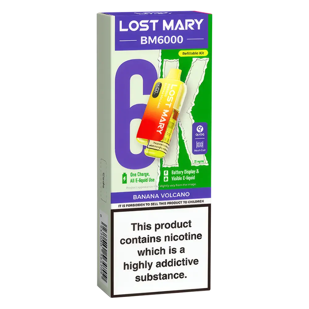 Lost Mary BM6000 Banana Volcano Prefilled Pod Kit | 5 for 40