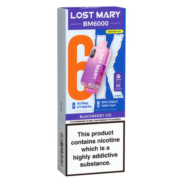 Lost Mary BM6000 Prefilled Pod Kit 40+ Flavours | 5 for 40 Lost Mary BM6000 Prefilled Pod Kit 40+ Flavours | 5 for 40