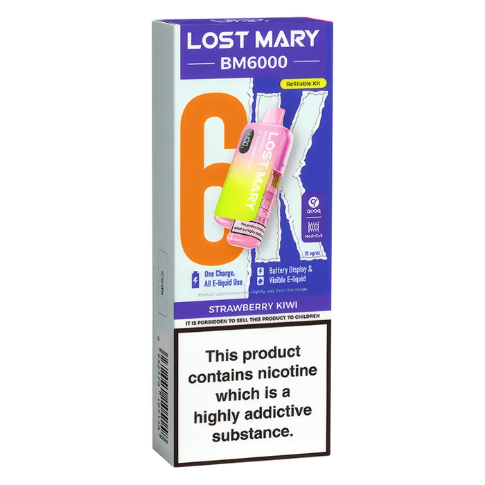 Lost Mary BM6000 Strawberry KiwiPrefilled Pod Kit