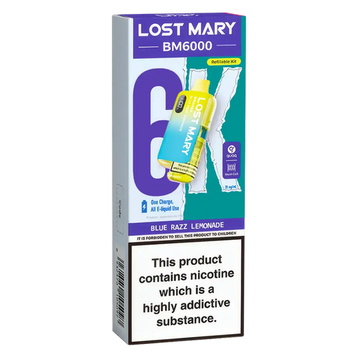 Lost Mary BM6000 Blue Razz Lemonade Prefilled Pod Kit