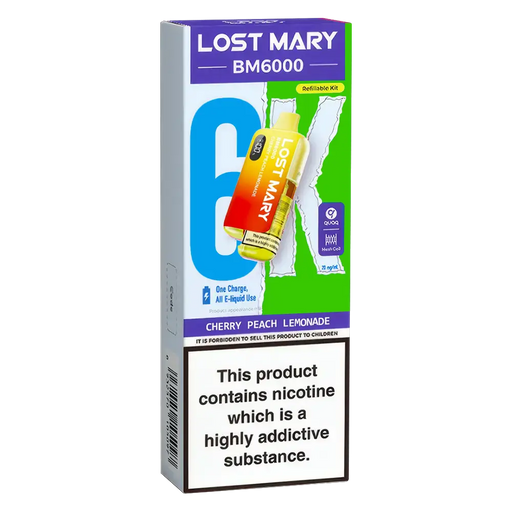 Lost Mary BM6000 Cherry Peach Lemonade Prefilled Pod Kit