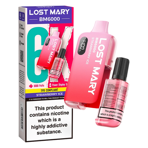 Lost Mary BM6000 Strawberry Ice Disposable Vape