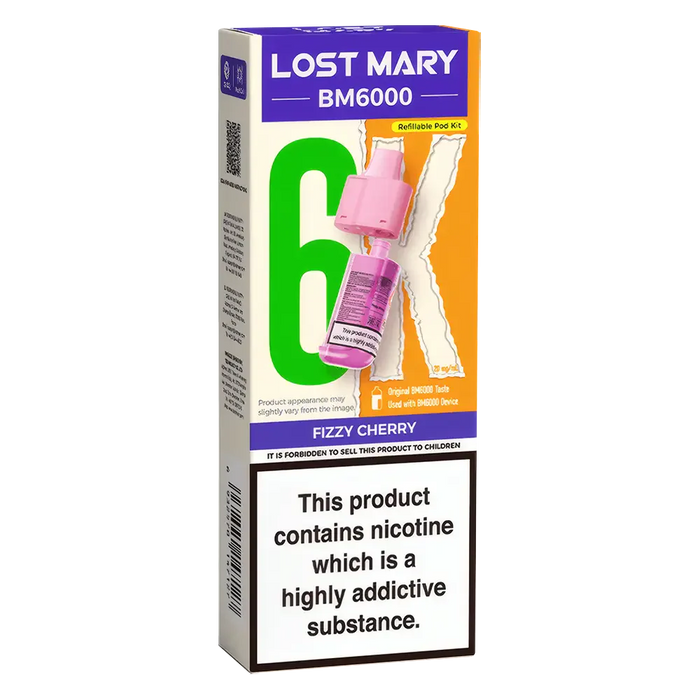 Lost Mary BM6000 Cherry Peach Lemonade Prefilled Pods