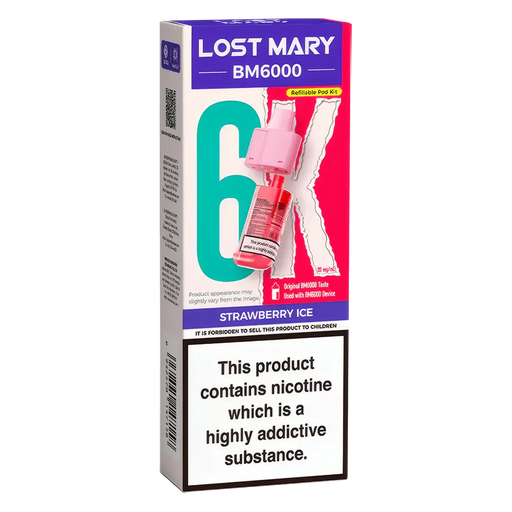 Lost Mary BM6000 Blue Razz Lemonade Prefilled Pods