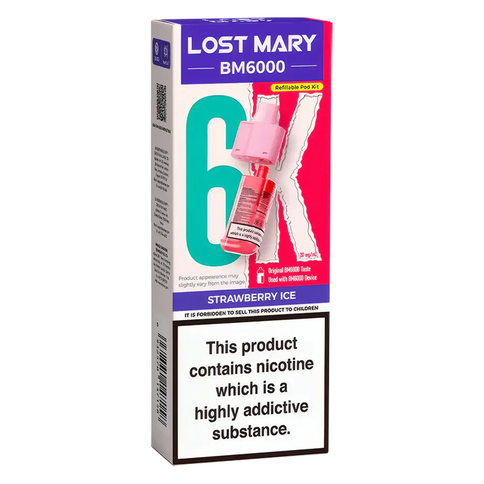 Lost Mary BM6000 Strawberry Ice Prefilled Pods