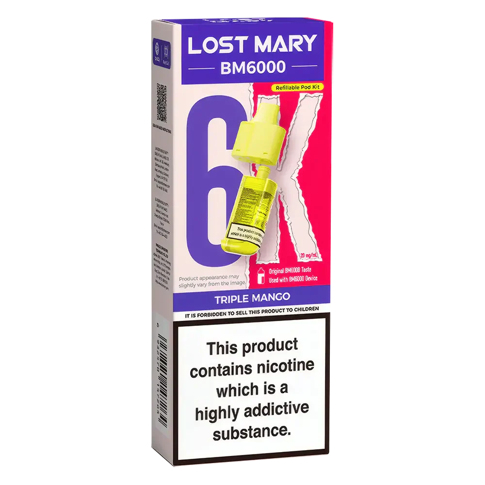 lost mary bm6000 refill instructions Lost Mary BM6000 Triple Mango Prefilled Pods