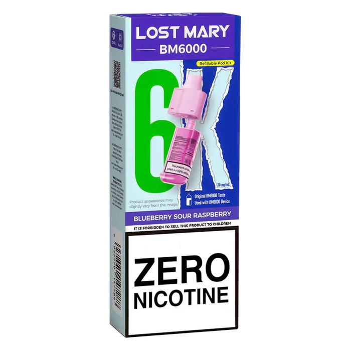 Lost Mary BM6000 Zero Nicotine Prefilled Pods