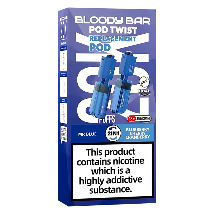 Bloody Bar Ultra Twist 20K Prefilled Pods