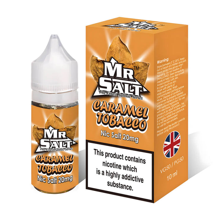 Caramel Tobacco Nic Salt Vape Juice by Mr Salt |5 -11 Caramel Tobacco Nic Salt Vape Juice by Mr Salt |5 -11